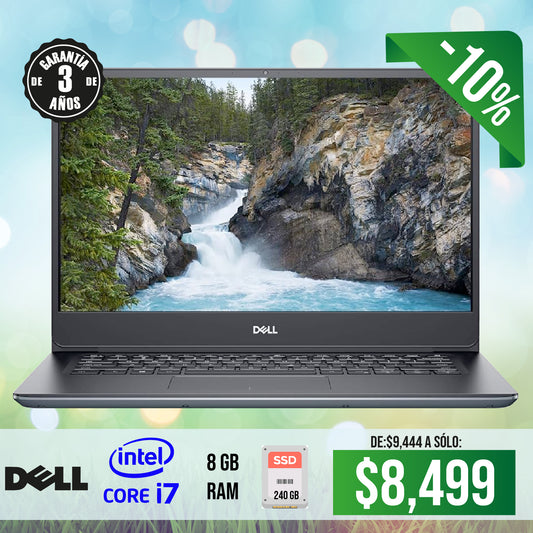 Laptop Dell Intel Core i7, 8 gb ram, ssd 240