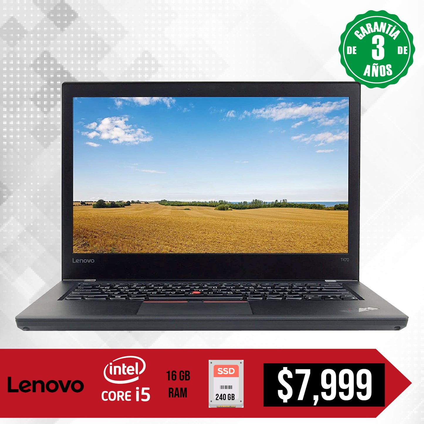 Laptop Lenovo Thinkpad Core i5, 16 gb, 256 SSD, 14"