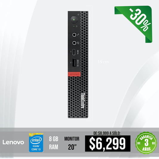 Computadora Lenovo Core i3, 8 gb, 500 gb
